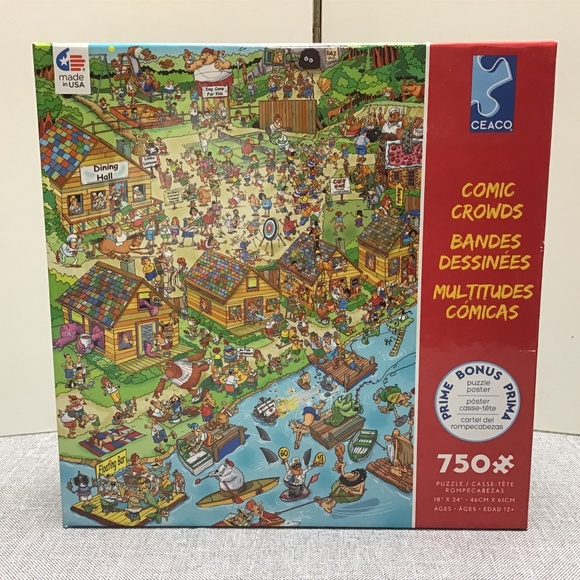 BRAND NEW ! CEACO 750 pces - COMIC CROWDS - The Campsite - Picture 1 of 4